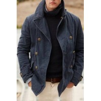 Lapel Casual Buttoned Jacket
