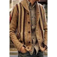 Men's Long-sleeved Lapel Long Sleeves Jacket